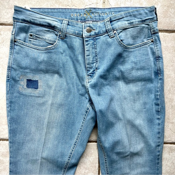 MAC Dream Skinny Jeans w/ Cropped Pearl Hem Size 10 - Picture 3 of 12